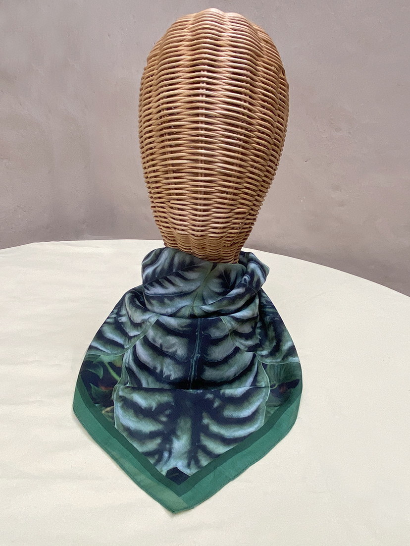 Silver Elephant Ear Scarf <br/> Design by Gail Russell - Image 5