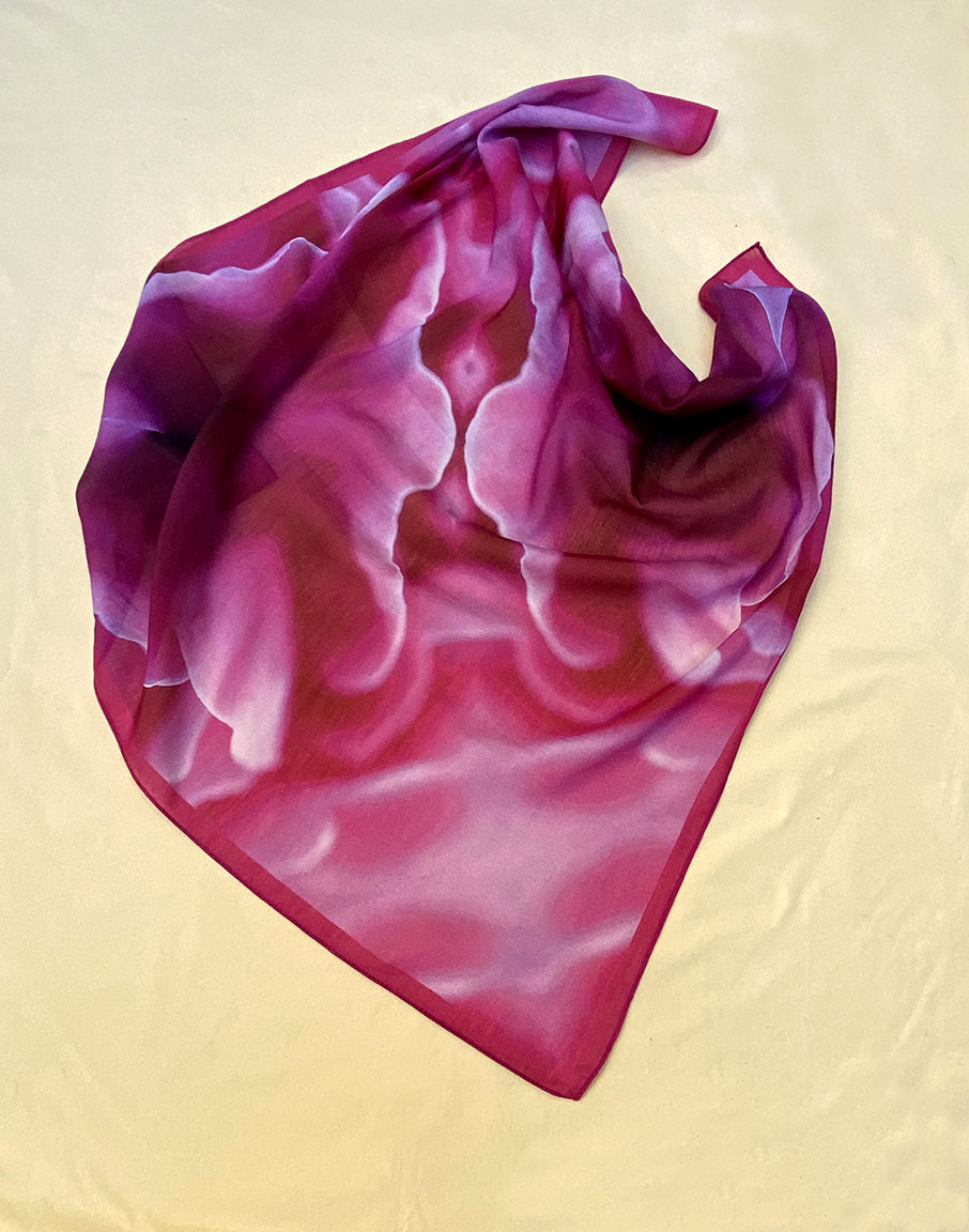 Magenta Edge Scarf <br/> Design by Gail Russell - Image 2