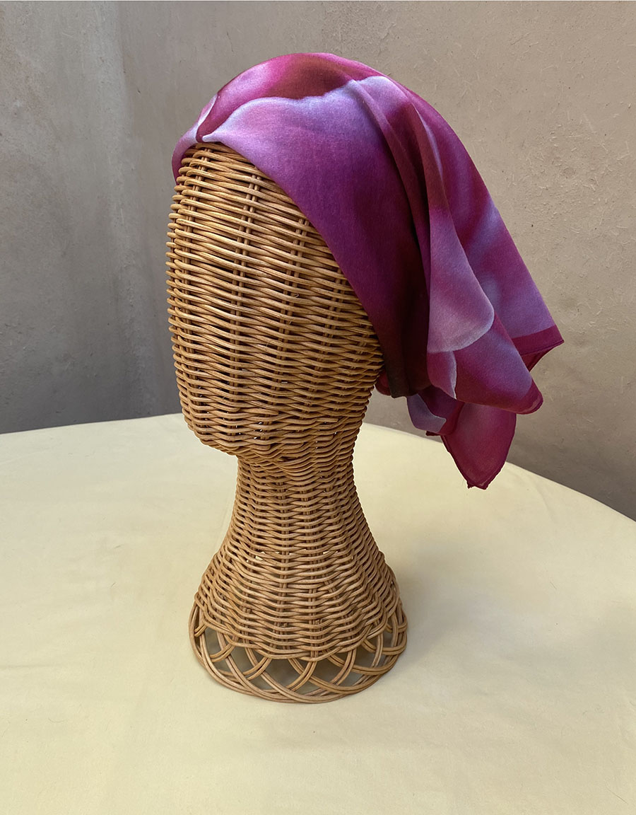 Magenta Edge Scarf <br/> Design by Gail Russell - Image 5